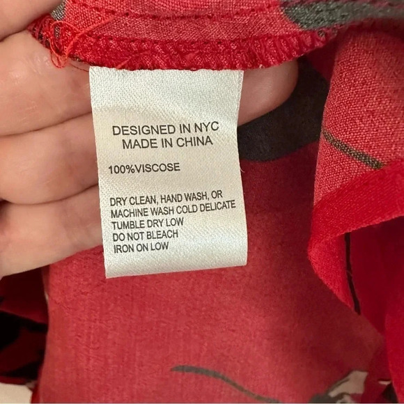 Yumi Kim Shore Thing Dress Long Sleeve V-Neck Floral Print Flowy Dress Sz S NWT - Picture 7 of 11